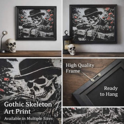 Chained Skeleton in Rose Garden