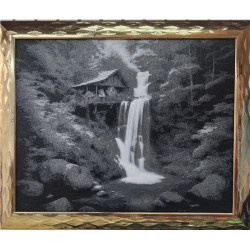 Ethereal Waterfall Scene