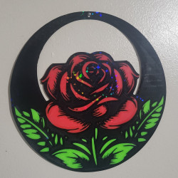 Red Rose Wall Decor