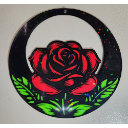 Red Rose Wall Decor